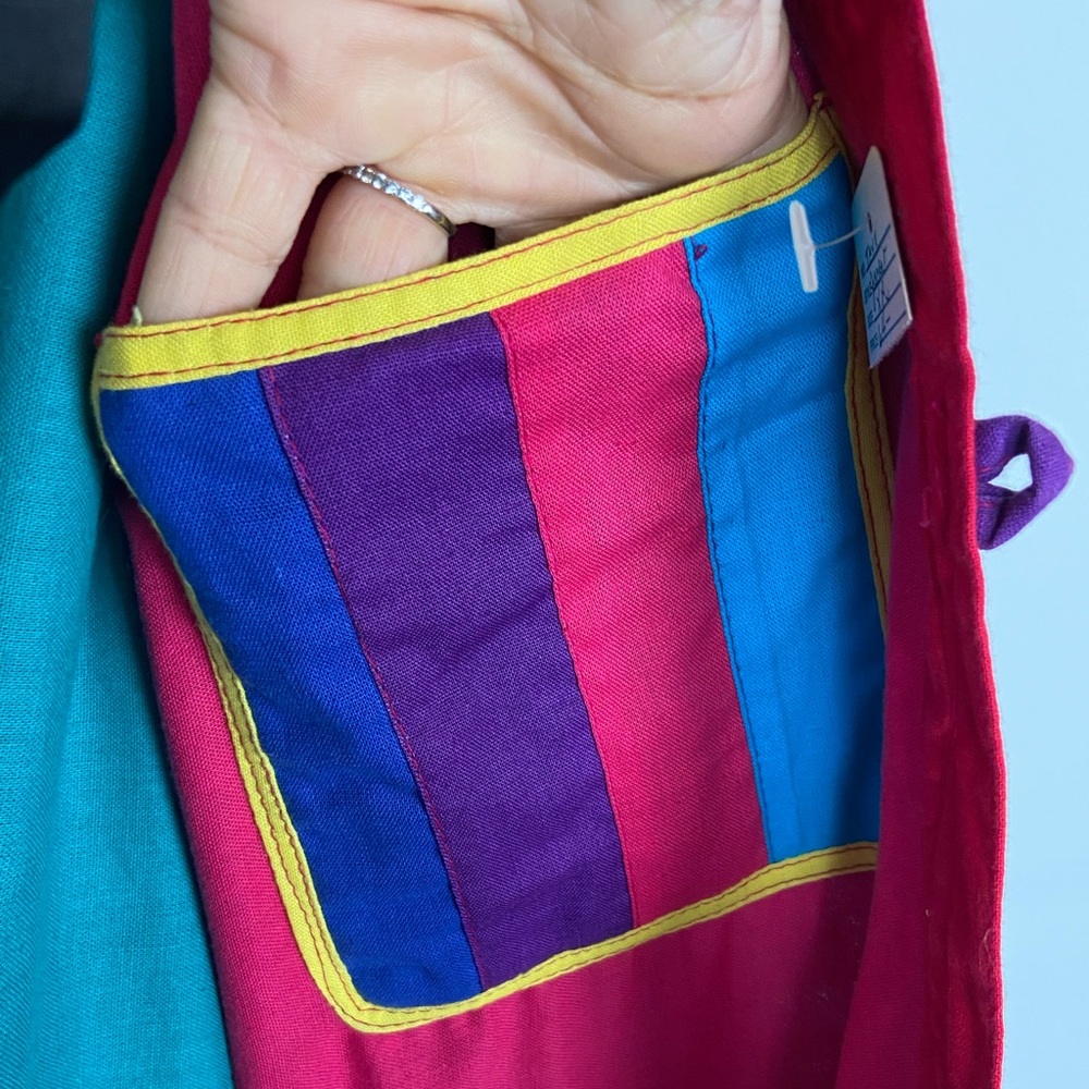 Cheppu Women's Patchwork Color Block Jacket Xl Ar… - image 6